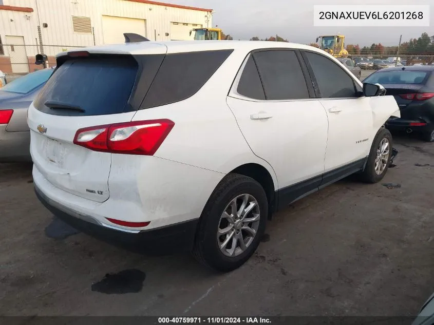 2020 Chevrolet Equinox Awd Lt 1.5L Turbo VIN: 2GNAXUEV6L6201268 Lot: 40759971