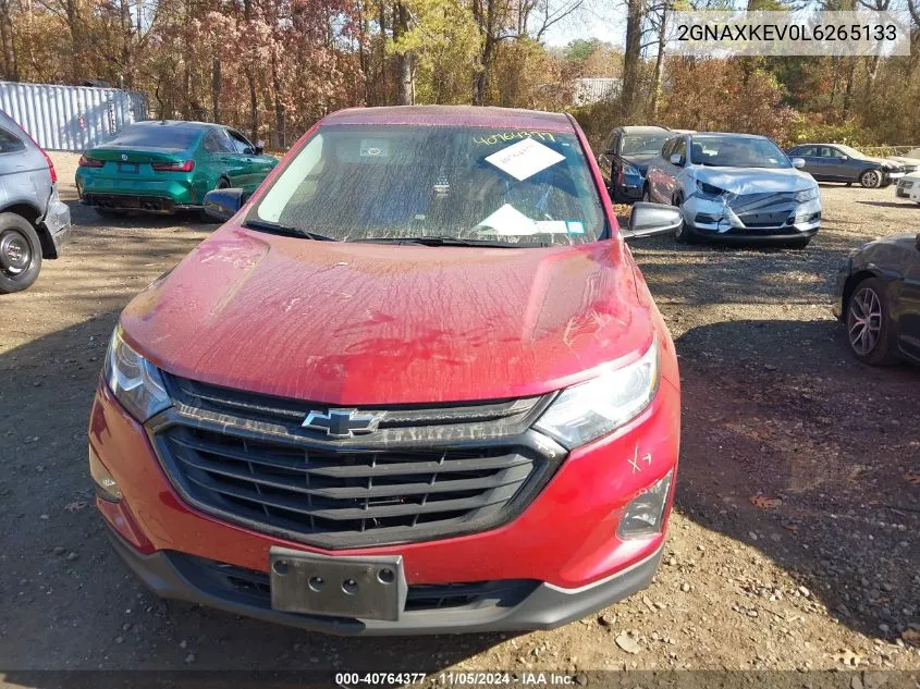 2020 Chevrolet Equinox Fwd Lt 1.5L Turbo VIN: 2GNAXKEV0L6265133 Lot: 40764377