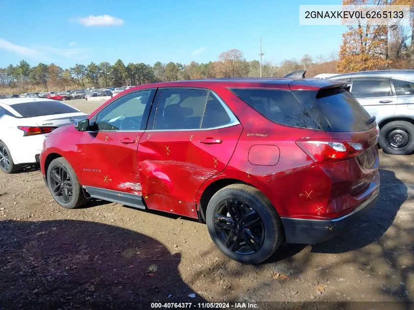 2020 Chevrolet Equinox Fwd Lt 1.5L Turbo VIN: 2GNAXKEV0L6265133 Lot: 40764377