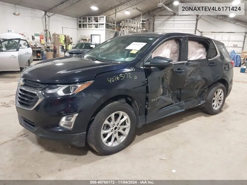 2020 Chevrolet Equinox Awd 2Fl VIN: 2GNAXTEV4L6171424 Lot: 40765172