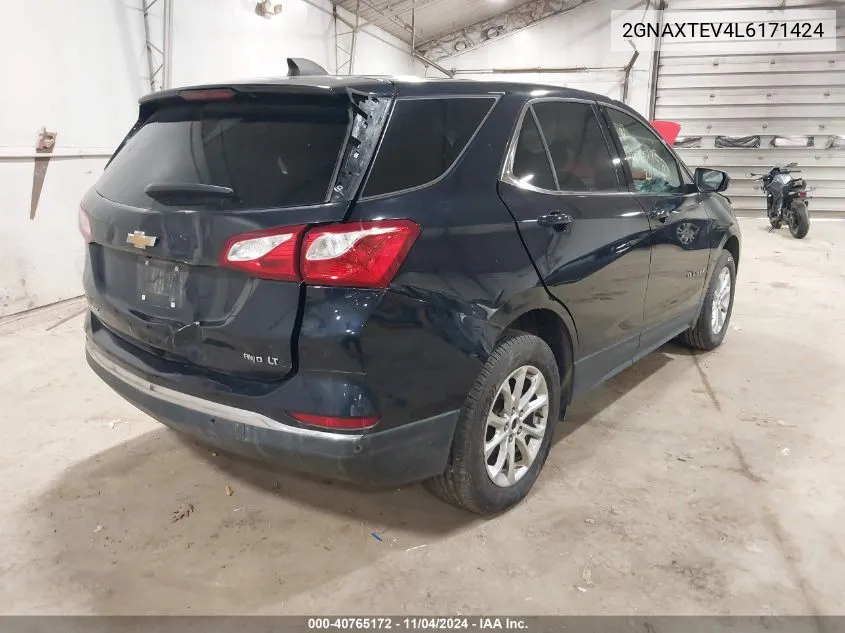 2020 Chevrolet Equinox Awd 2Fl VIN: 2GNAXTEV4L6171424 Lot: 40765172