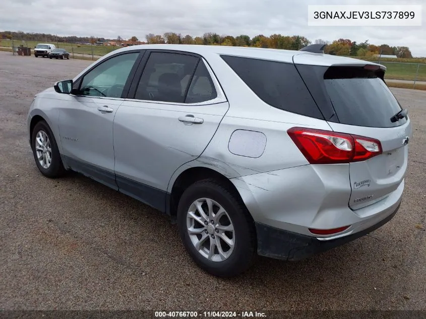 2020 Chevrolet Equinox Fwd 2Fl VIN: 3GNAXJEV3LS737899 Lot: 40766700