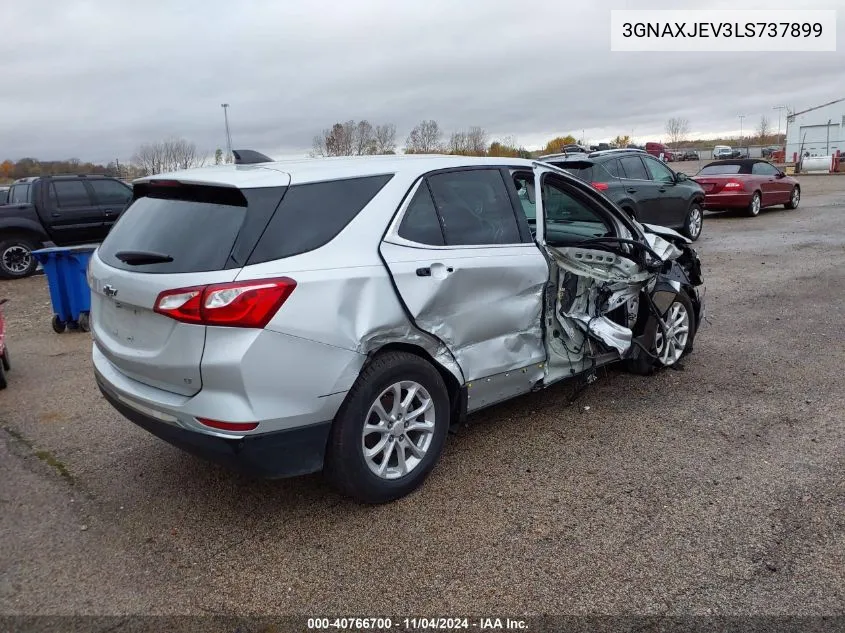 2020 Chevrolet Equinox Fwd 2Fl VIN: 3GNAXJEV3LS737899 Lot: 40766700