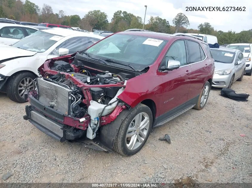 2020 Chevrolet Equinox Awd Premier 2.0L Turbo VIN: 2GNAXYEX9L6273462 Lot: 40772877