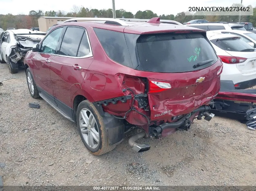 2020 Chevrolet Equinox Awd Premier 2.0L Turbo VIN: 2GNAXYEX9L6273462 Lot: 40772877