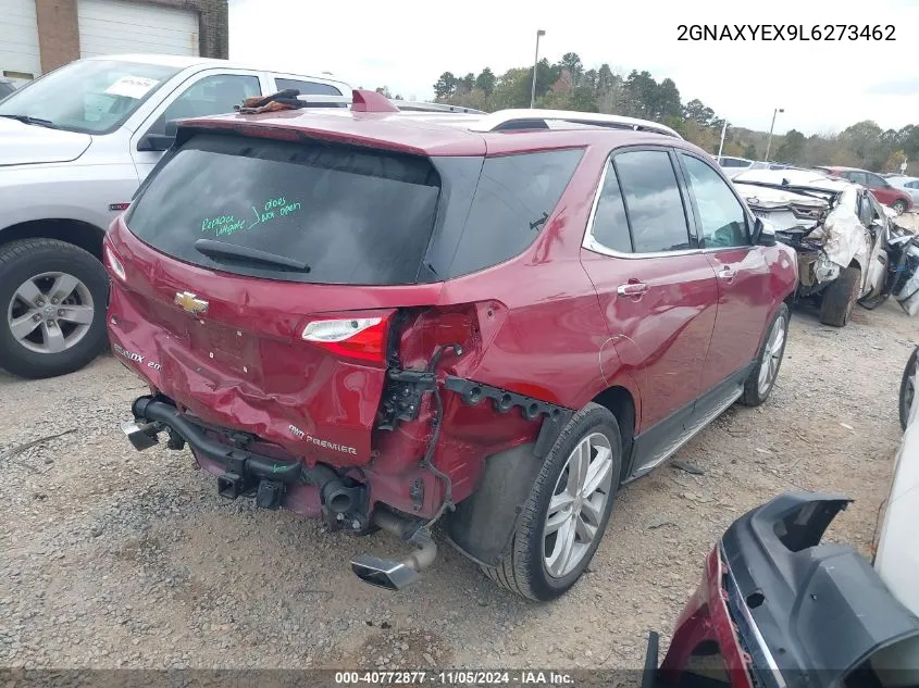 2020 Chevrolet Equinox Awd Premier 2.0L Turbo VIN: 2GNAXYEX9L6273462 Lot: 40772877