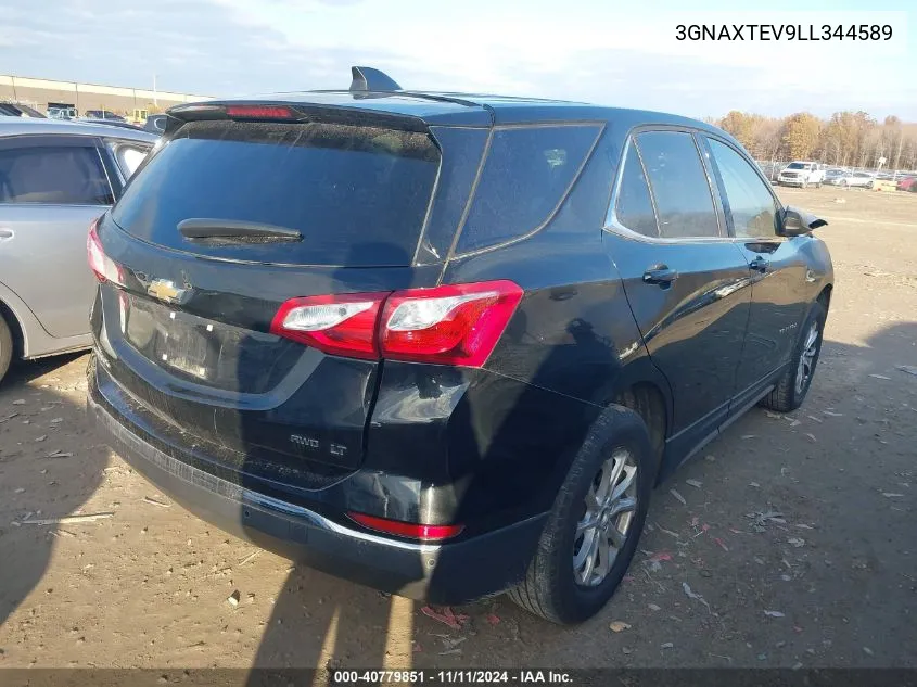 2020 Chevrolet Equinox Awd 2Fl VIN: 3GNAXTEV9LL344589 Lot: 40779851