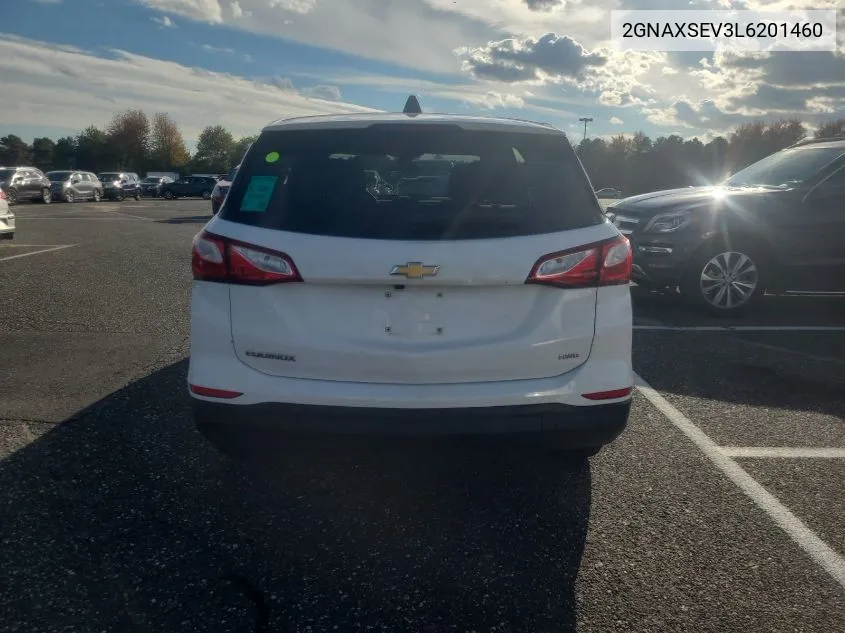 2020 Chevrolet Equinox Awd Ls VIN: 2GNAXSEV3L6201460 Lot: 40780913