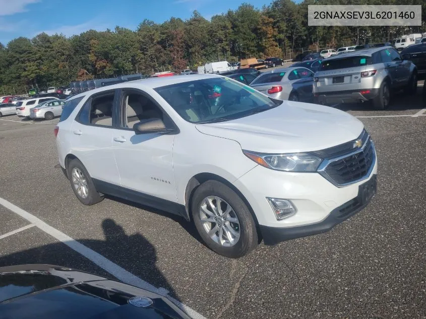 2020 Chevrolet Equinox Awd Ls VIN: 2GNAXSEV3L6201460 Lot: 40780913