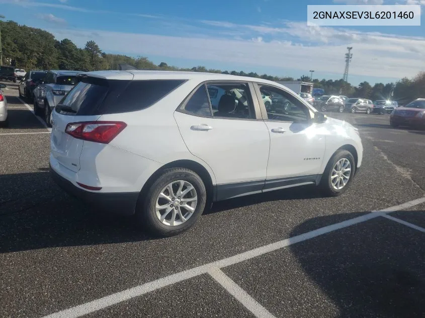 2020 Chevrolet Equinox Awd Ls VIN: 2GNAXSEV3L6201460 Lot: 40780913