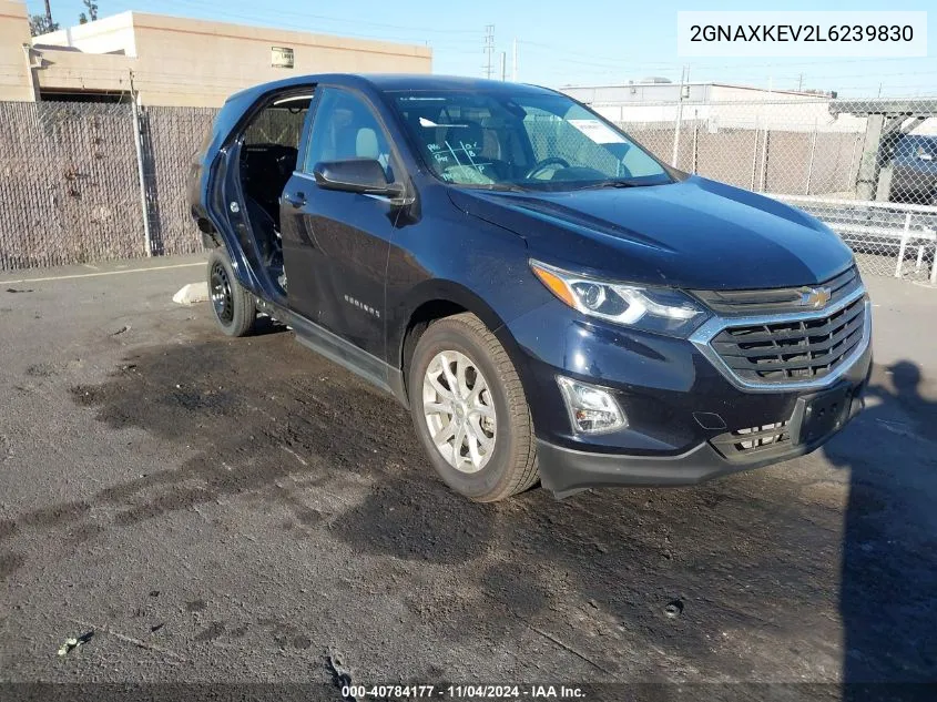 2020 Chevrolet Equinox Fwd Lt 1.5L Turbo VIN: 2GNAXKEV2L6239830 Lot: 40784177