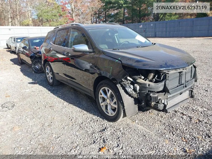 2020 Chevrolet Equinox Awd Premier 1.5L Turbo VIN: 2GNAXXEV2L6237119 Lot: 40787962