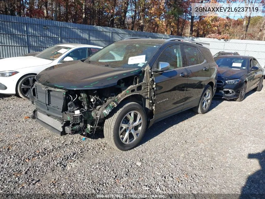 2020 Chevrolet Equinox Awd Premier 1.5L Turbo VIN: 2GNAXXEV2L6237119 Lot: 40787962