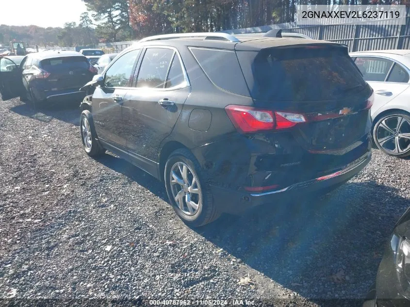 2020 Chevrolet Equinox Awd Premier 1.5L Turbo VIN: 2GNAXXEV2L6237119 Lot: 40787962