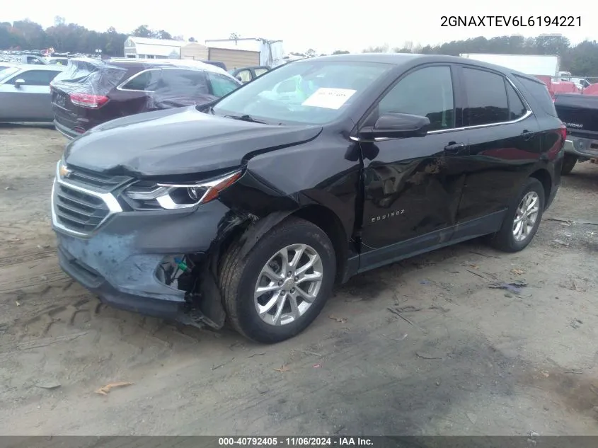 2020 Chevrolet Equinox Awd 2Fl VIN: 2GNAXTEV6L6194221 Lot: 40792405