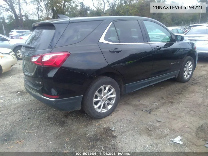 2020 Chevrolet Equinox Awd 2Fl VIN: 2GNAXTEV6L6194221 Lot: 40792405