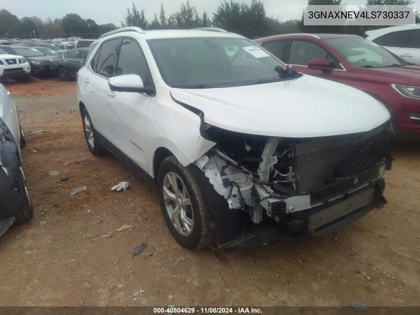 2020 Chevrolet Equinox Fwd Premier 1.5L Turbo VIN: 3GNAXNEV4LS730337 Lot: 40804629