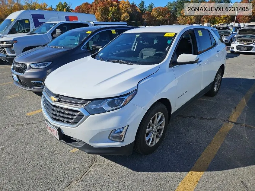 2020 Chevrolet Equinox Lt VIN: 2GNAXJEVXL6231405 Lot: 40809028