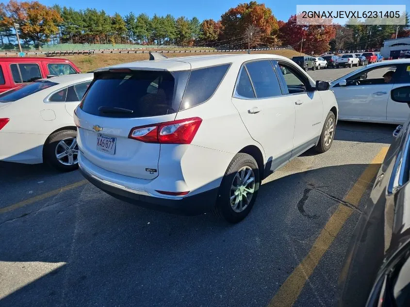 2020 Chevrolet Equinox Lt VIN: 2GNAXJEVXL6231405 Lot: 40809028