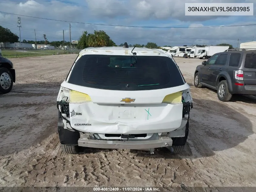 2020 Chevrolet Equinox Fwd Ls VIN: 3GNAXHEV9LS683985 Lot: 40812409