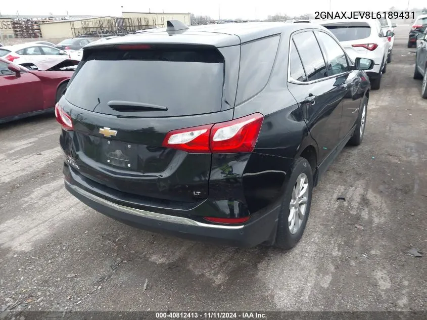 2020 Chevrolet Equinox Fwd 2Fl VIN: 2GNAXJEV8L6189431 Lot: 40812413