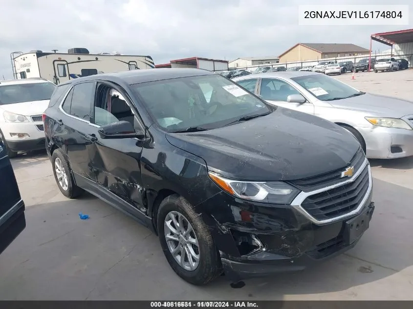 2020 Chevrolet Equinox Fwd 2Fl VIN: 2GNAXJEV1L6174804 Lot: 40816631