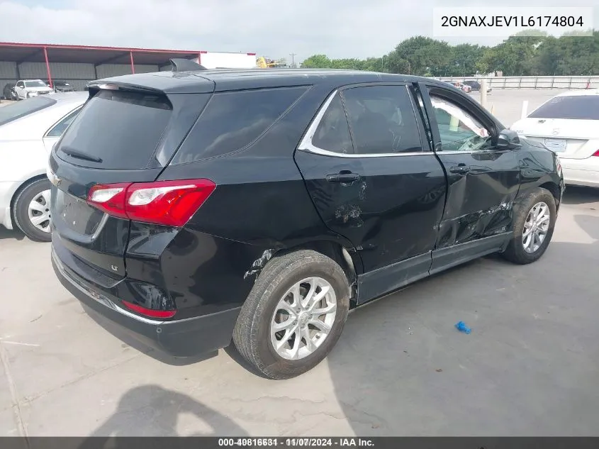 2020 Chevrolet Equinox Fwd 2Fl VIN: 2GNAXJEV1L6174804 Lot: 40816631