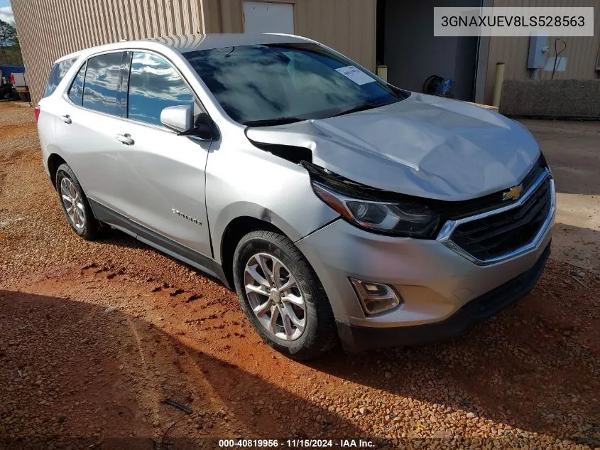 2020 Chevrolet Equinox Awd Lt 1.5L Turbo VIN: 3GNAXUEV8LS528563 Lot: 40819956