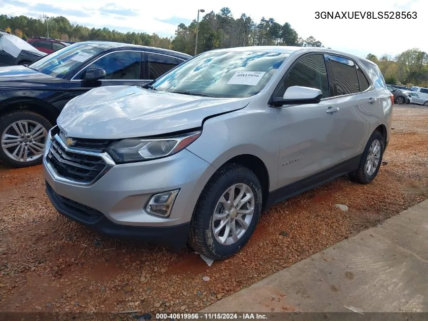 2020 Chevrolet Equinox Awd Lt 1.5L Turbo VIN: 3GNAXUEV8LS528563 Lot: 40819956