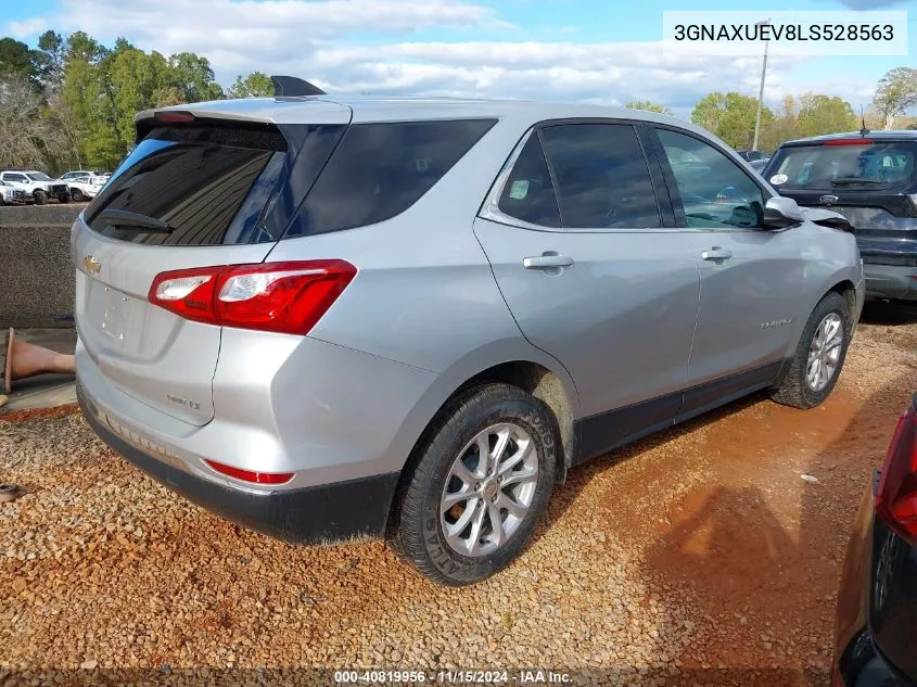 2020 Chevrolet Equinox Awd Lt 1.5L Turbo VIN: 3GNAXUEV8LS528563 Lot: 40819956