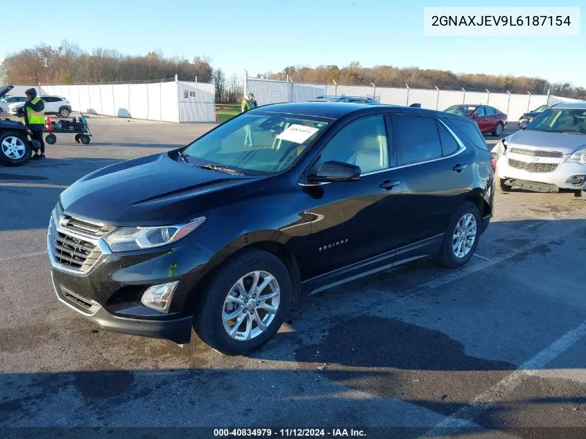 2020 Chevrolet Equinox Fwd 2Fl VIN: 2GNAXJEV9L6187154 Lot: 40834979