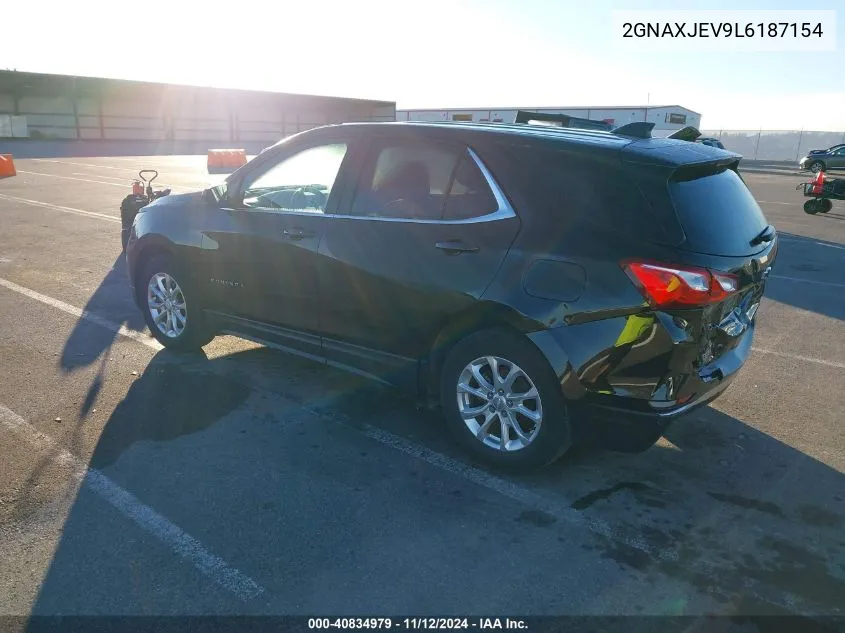 2020 Chevrolet Equinox Fwd 2Fl VIN: 2GNAXJEV9L6187154 Lot: 40834979