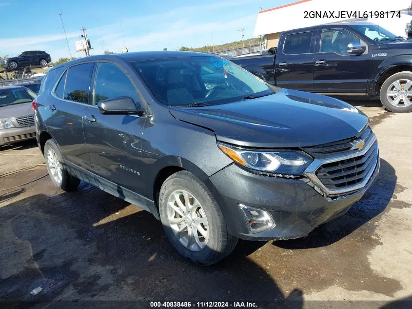 2020 Chevrolet Equinox Fwd 2Fl VIN: 2GNAXJEV4L6198174 Lot: 40838486