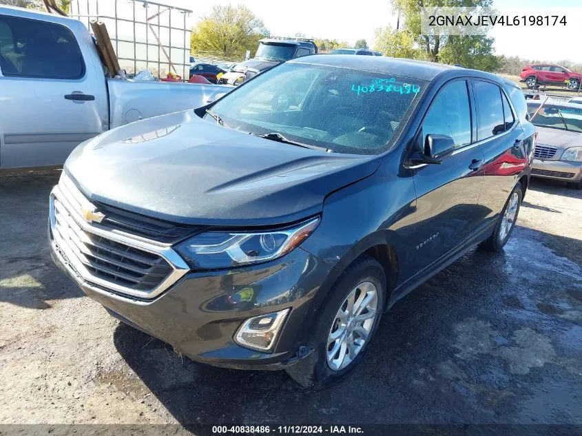 2020 Chevrolet Equinox Fwd 2Fl VIN: 2GNAXJEV4L6198174 Lot: 40838486