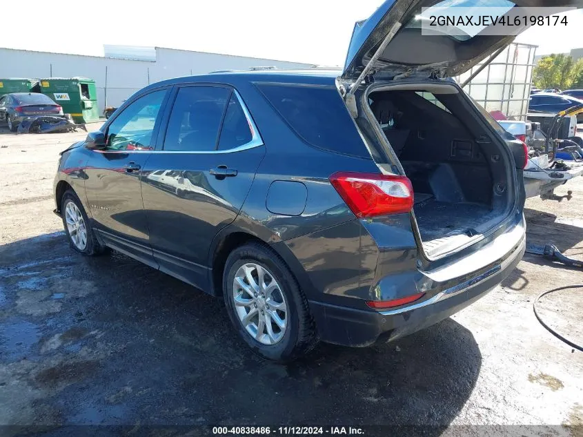 2020 Chevrolet Equinox Fwd 2Fl VIN: 2GNAXJEV4L6198174 Lot: 40838486