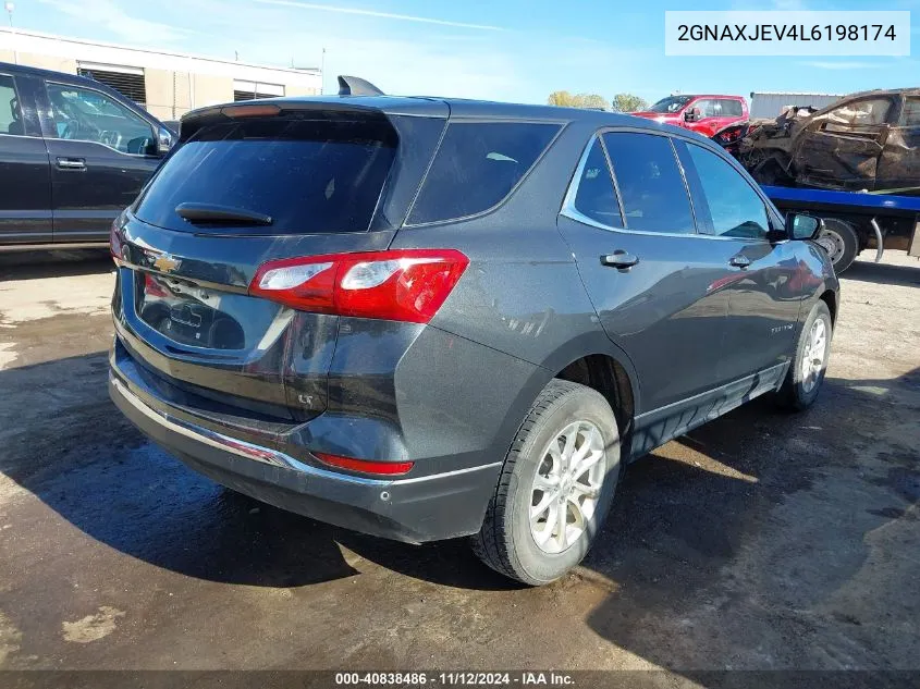 2020 Chevrolet Equinox Fwd 2Fl VIN: 2GNAXJEV4L6198174 Lot: 40838486