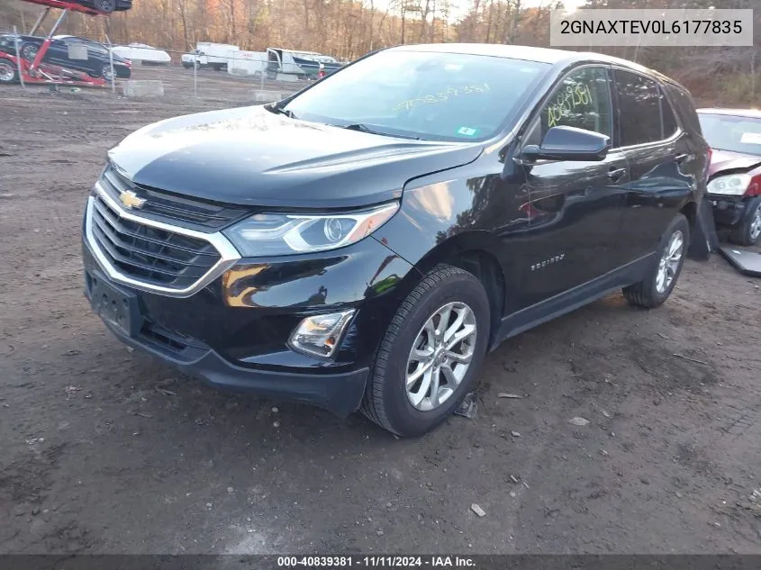 2020 Chevrolet Equinox Awd 2Fl VIN: 2GNAXTEV0L6177835 Lot: 40839381