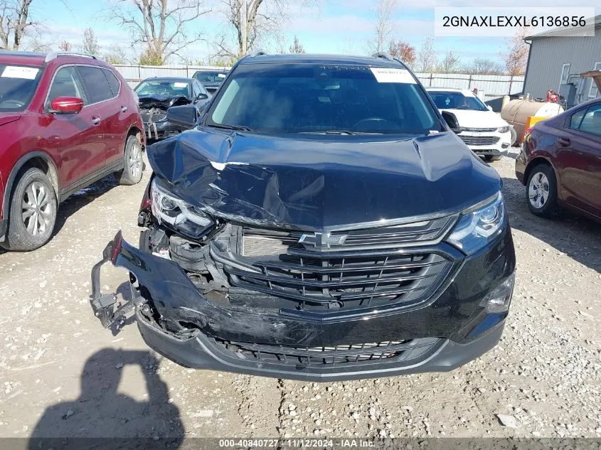 2020 Chevrolet Equinox Fwd Lt 2.0L Turbo VIN: 2GNAXLEXXL6136856 Lot: 40840727