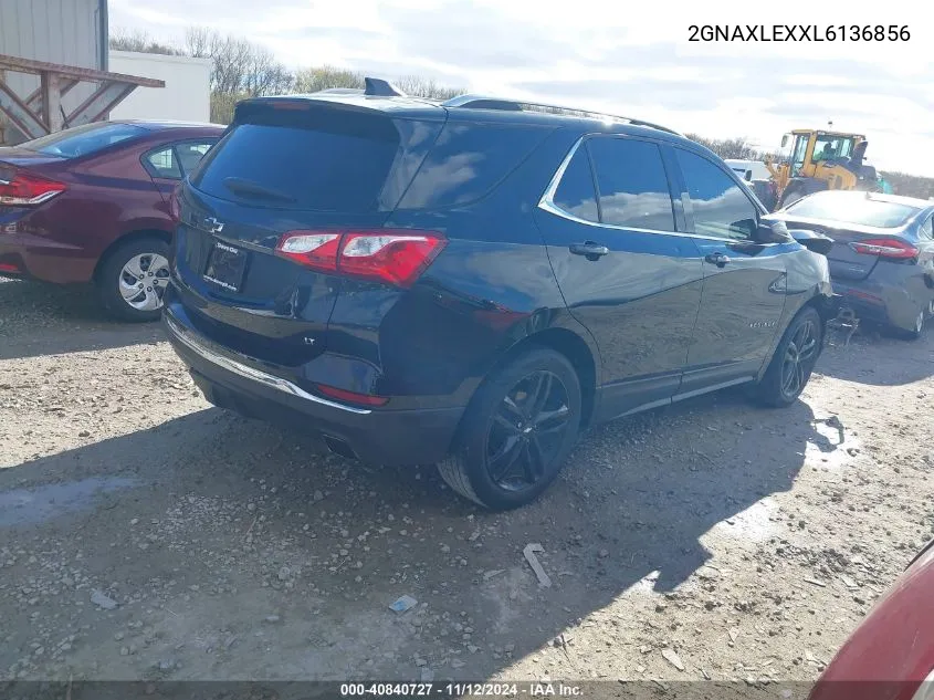 2020 Chevrolet Equinox Fwd Lt 2.0L Turbo VIN: 2GNAXLEXXL6136856 Lot: 40840727