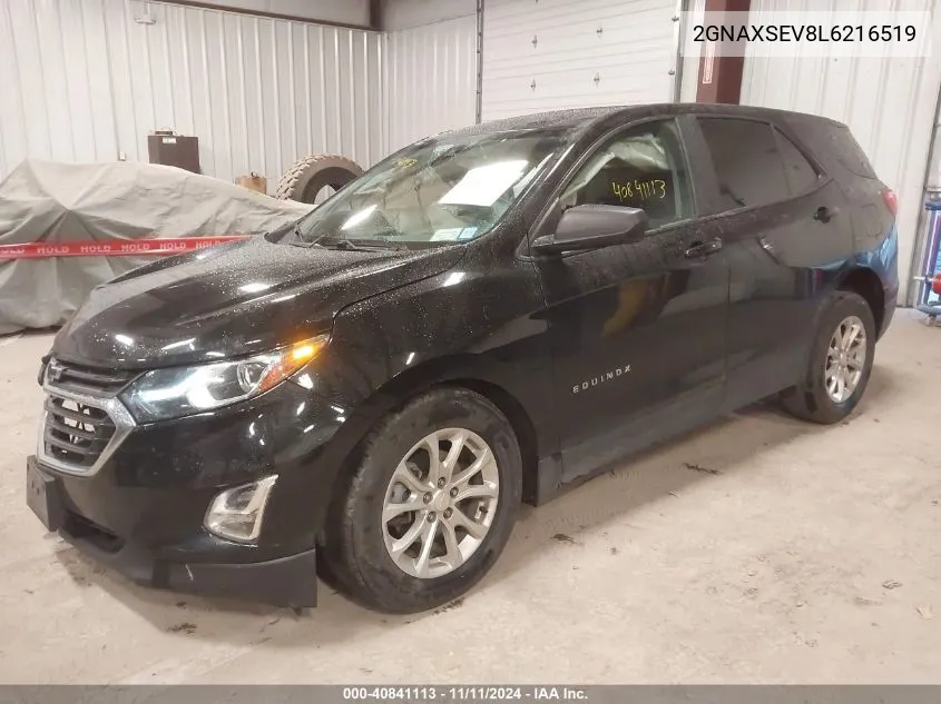 2020 Chevrolet Equinox Awd Ls VIN: 2GNAXSEV8L6216519 Lot: 40841113