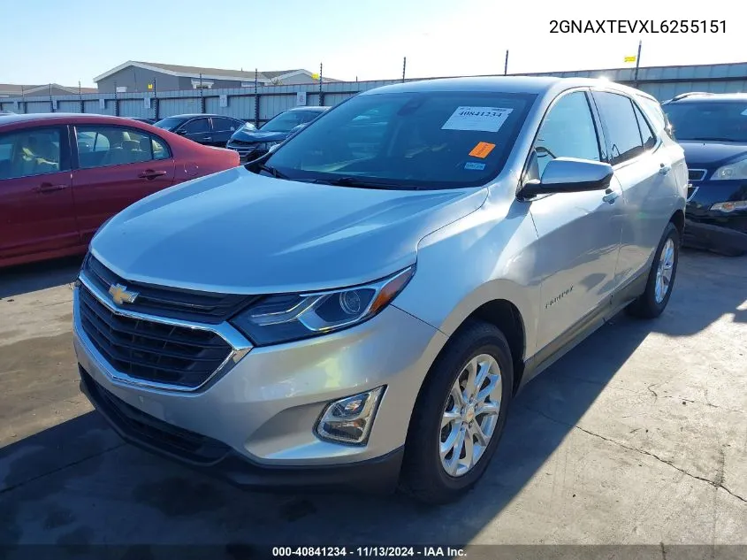 2020 Chevrolet Equinox Awd 2Fl VIN: 2GNAXTEVXL6255151 Lot: 40841234