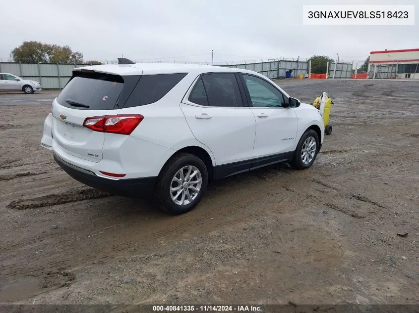 2020 Chevrolet Equinox Awd Lt 1.5L Turbo VIN: 3GNAXUEV8LS518423 Lot: 40841335