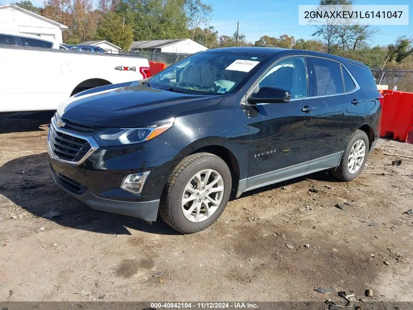 2020 Chevrolet Equinox Fwd Lt 1.5L Turbo VIN: 2GNAXKEV1L6141047 Lot: 40842104