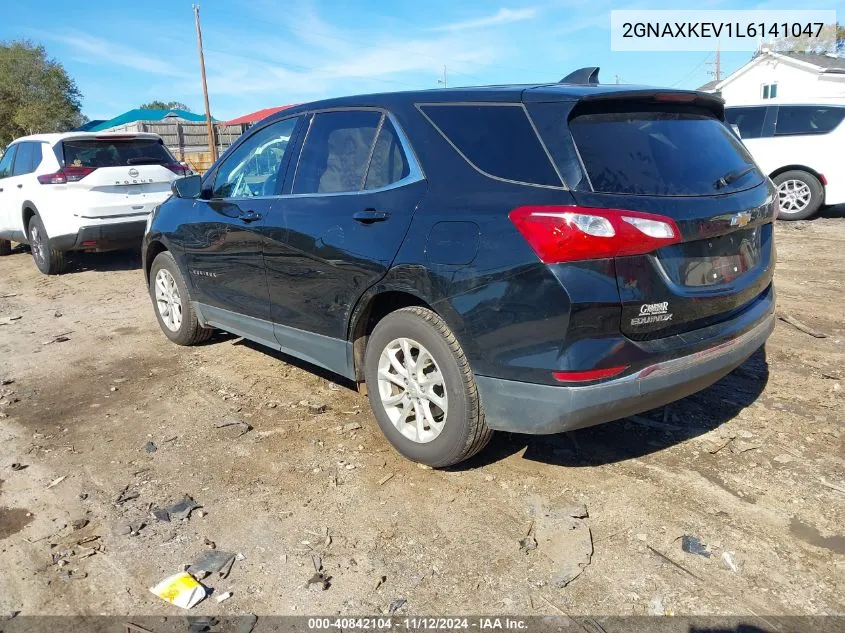 2020 Chevrolet Equinox Fwd Lt 1.5L Turbo VIN: 2GNAXKEV1L6141047 Lot: 40842104