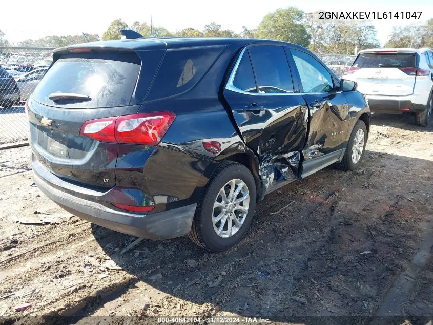 2020 Chevrolet Equinox Fwd Lt 1.5L Turbo VIN: 2GNAXKEV1L6141047 Lot: 40842104