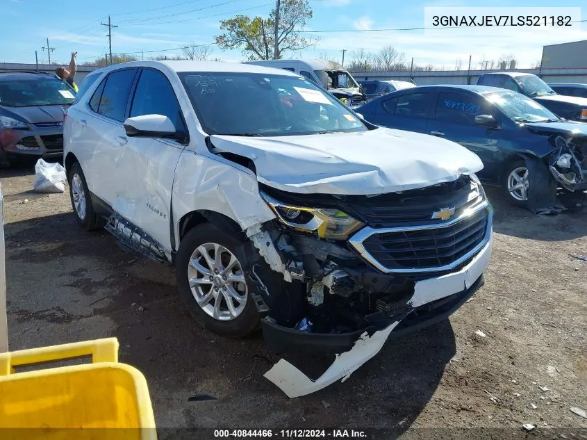 2020 Chevrolet Equinox Fwd 2Fl VIN: 3GNAXJEV7LS521182 Lot: 40844466