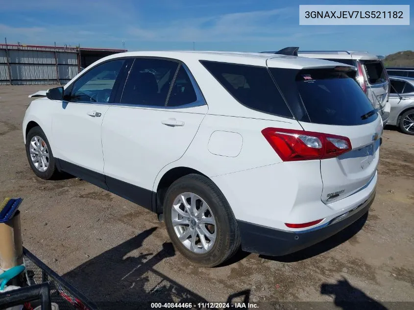 2020 Chevrolet Equinox Fwd 2Fl VIN: 3GNAXJEV7LS521182 Lot: 40844466