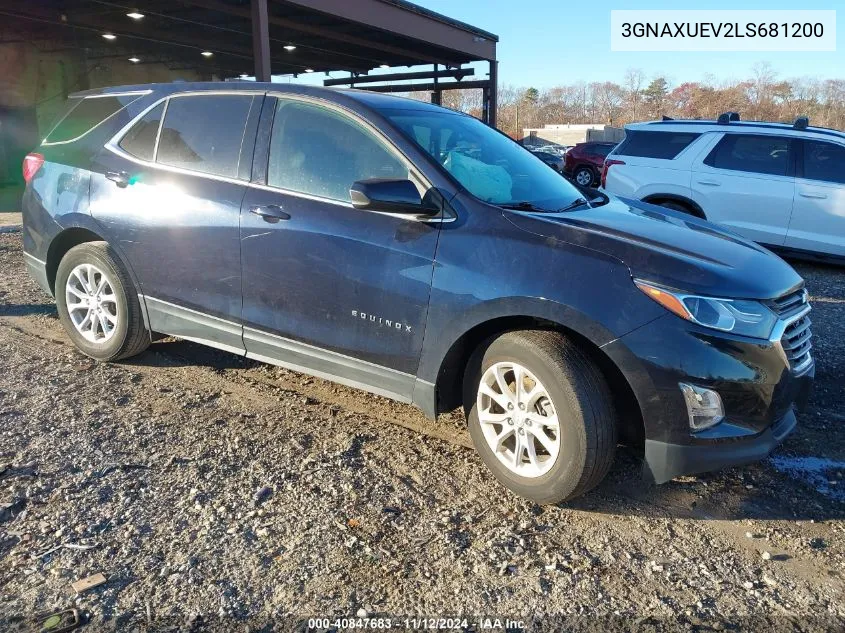 2020 Chevrolet Equinox Awd Lt 1.5L Turbo VIN: 3GNAXUEV2LS681200 Lot: 40847683