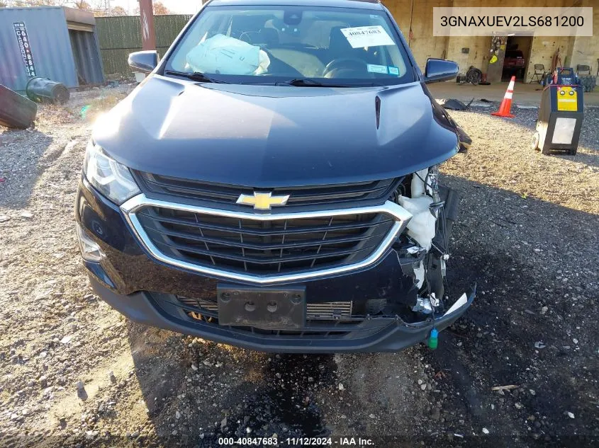 2020 Chevrolet Equinox Awd Lt 1.5L Turbo VIN: 3GNAXUEV2LS681200 Lot: 40847683