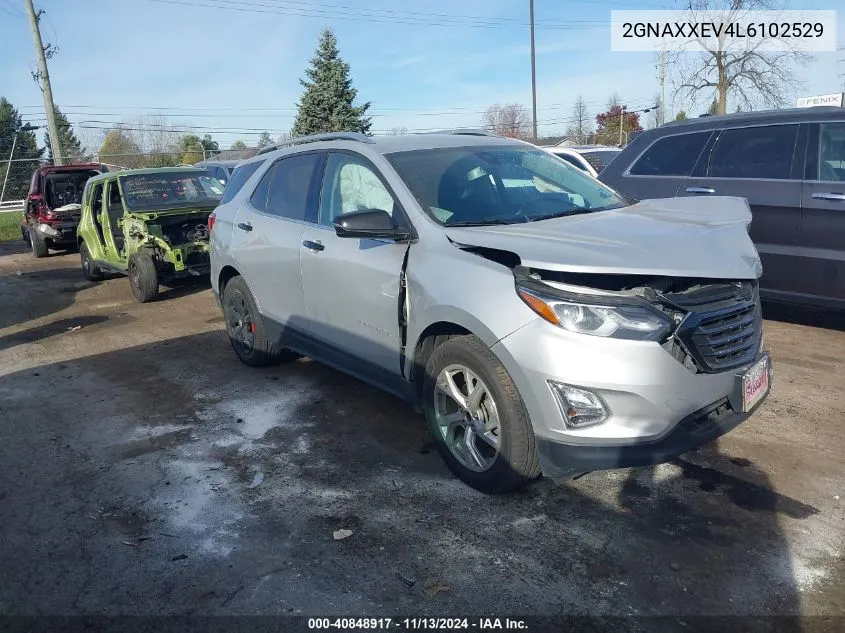 2GNAXXEV4L6102529 2020 Chevrolet Equinox Awd Premier 1.5L Turbo